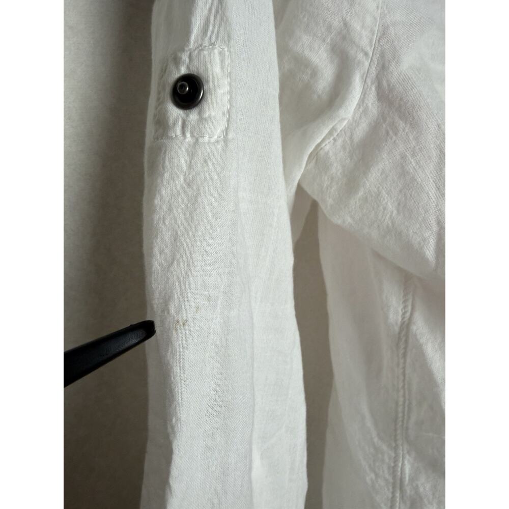 Harley Davidson Womens XS Pearl Snap Long Sleeve Shirt Patches Embroidered White - Picture 6 of 11